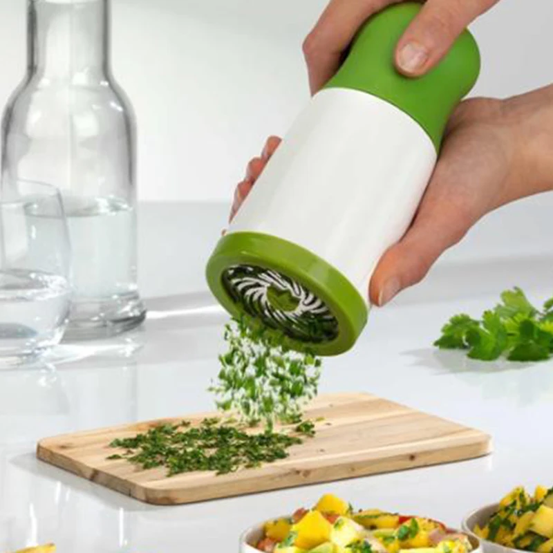 

Herb Grinder Coriander Spice Mill Parsley Shredder Chopper Fruit Vegetable Cutter Garlic Grinder Kitchen Gadgets Cooking Tools