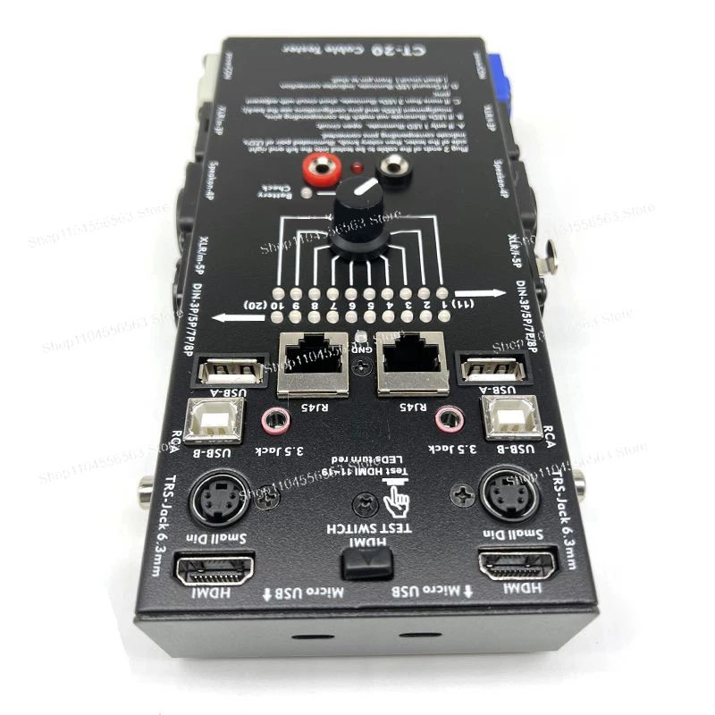 CT-20 Multifunctional Line Tester Audio Line Xlr Signal Line Tester
