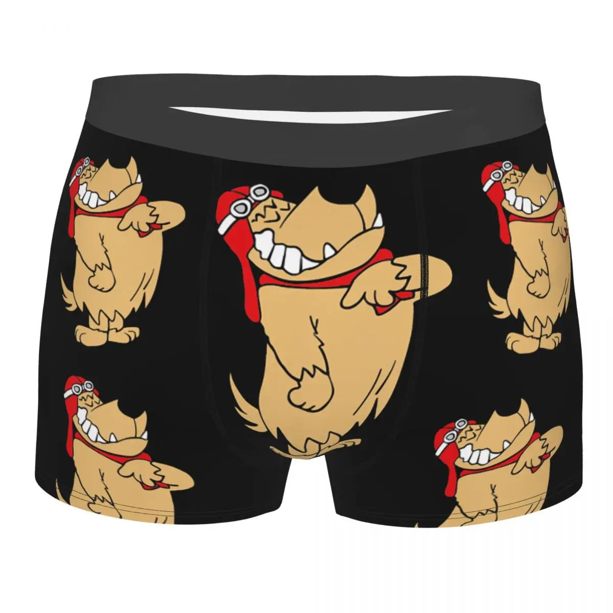 Cartoon Laughing Laugh Dog Muttley Man's Boxer Briefs Underpants Muttley Highly Breathable High Quality Gift Idea