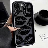 Sexy Lip Cute Cat Case For Xiaomi Redmi 13 12C 13C 9C 9A 9T Note 13 12 11 10 9 8 Pro Cover Silicone Funda Soft