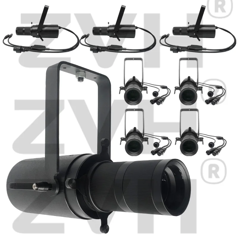 

DMX Controll Mini 40W Ellipsoidal Lights Stage Lighting Follow Projector Bi-color Rotation Zoom Profile Spotlight for Exhibition