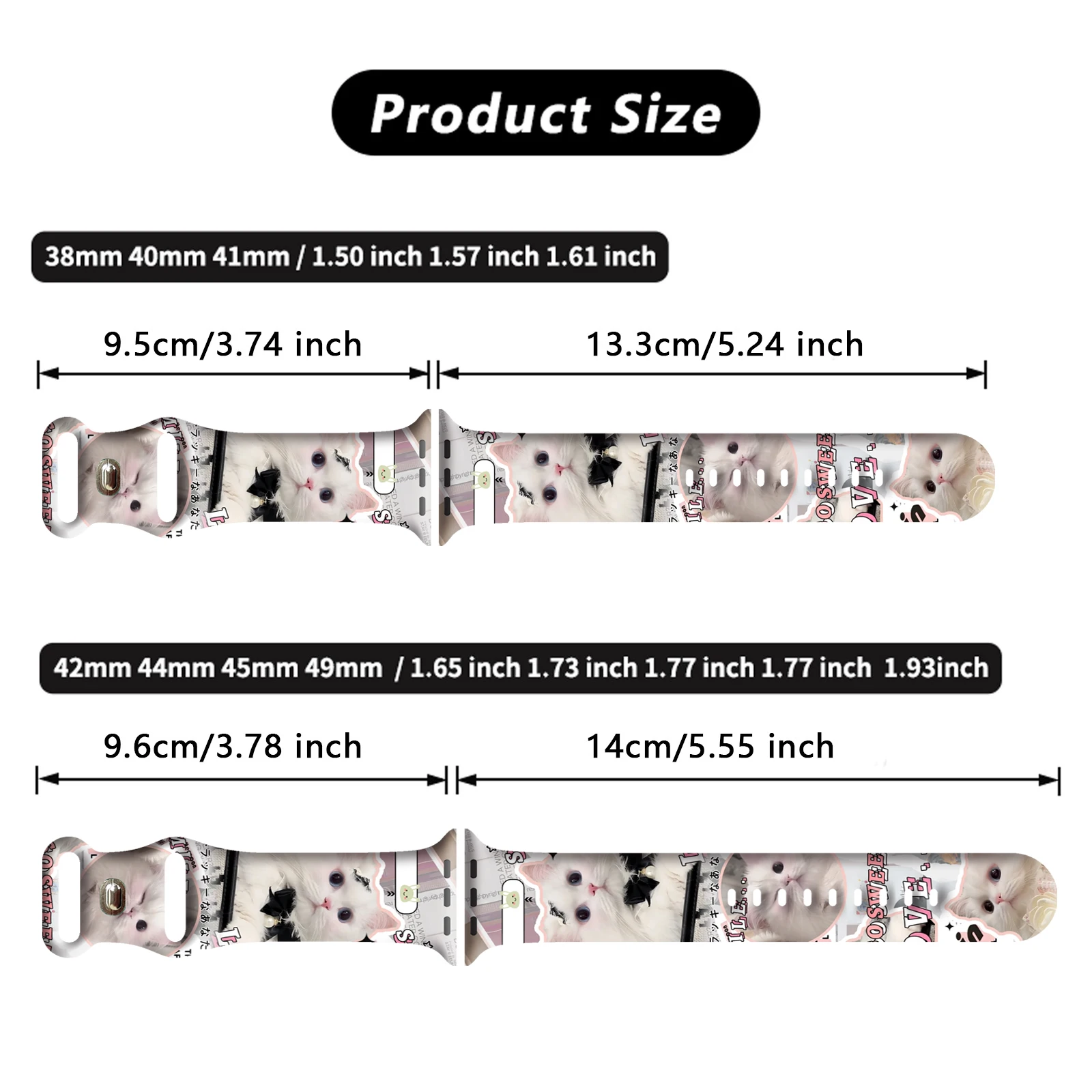 Cute pets Print Strap for iWatch 10 9 8 Silicone Band Replaceable Bracelet for Apple Watch 46mm 44mm 42mm 41mm Watchband