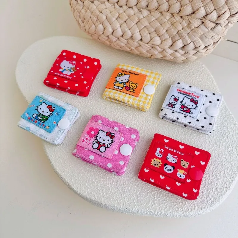 

Hello Kitty Accessories Cute Anime Women Versatile Data Cable Charging Cable Storage Card Cover Doll Kawaii Girl Gift Wholesale