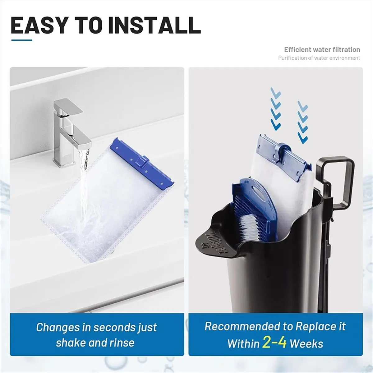 

AT54 16 шт. большие фильтрующие картриджи для фильтров Whisper Bio Bag, квариумный фильтр для Whisper 20i 40i, IQ20/30/45/60