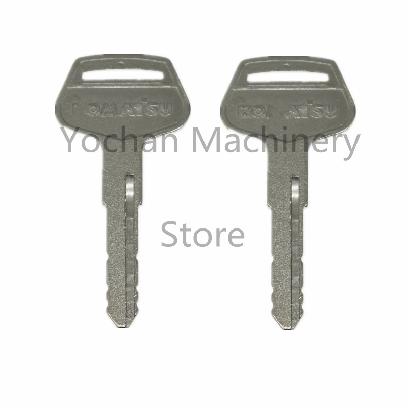 

2 Pcs Ignition Switch Lock Key For Komatsu Excavator Loader Dozer Digger Fit PC-7 series PC200/300/330/350-7 256225