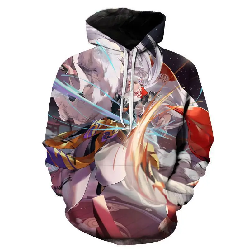 Anime inuyasha sakuya izayoi cosplay hoodies moletom outono dos homens harajuku jaquetas casaco topos para a mulher roupa de halloween