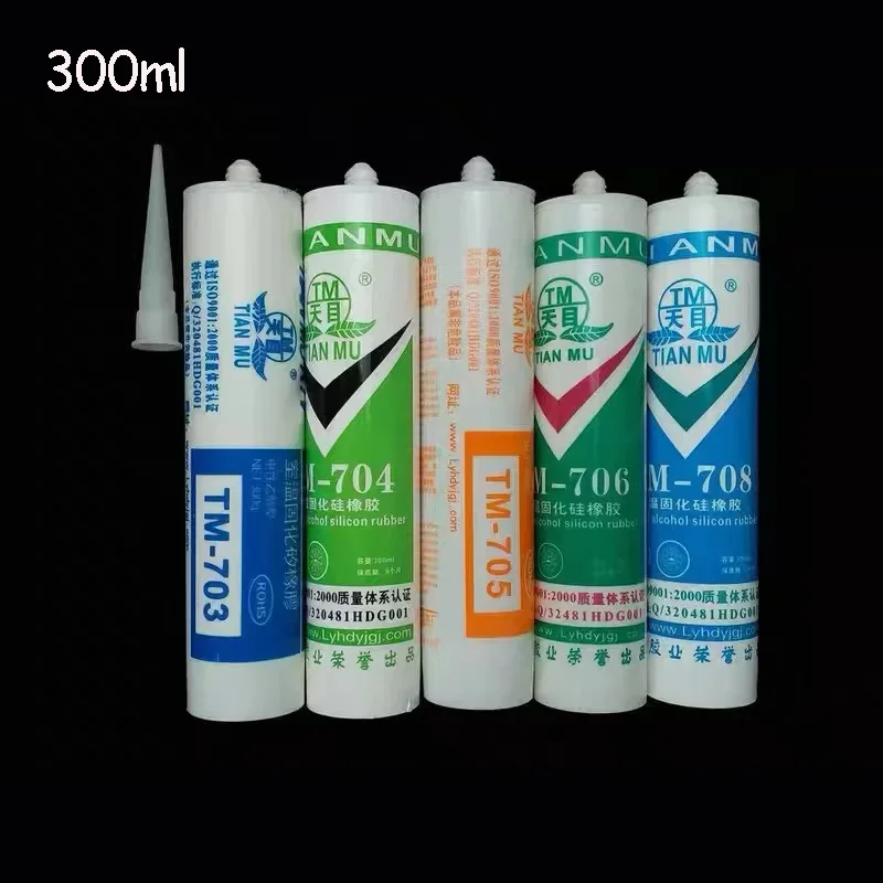 300ML 705 704 706silicone impermeabile trasparente colla resistente al calore colla sigillante incolore componente elettronico PCB adatto