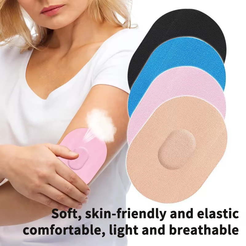 10pcs Medical Sensor Covers Waterproof Extended Wear Elastic Bandage Durable Sensor Patches for Continuous Monitoring