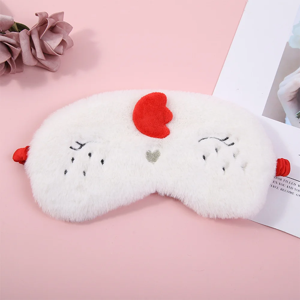 Plush Penguin Chicken Sleep Eye Mask Cartoon Animal Sleep Mask Relax Night Light proof Eye Covers Soft Eye Patches for Children