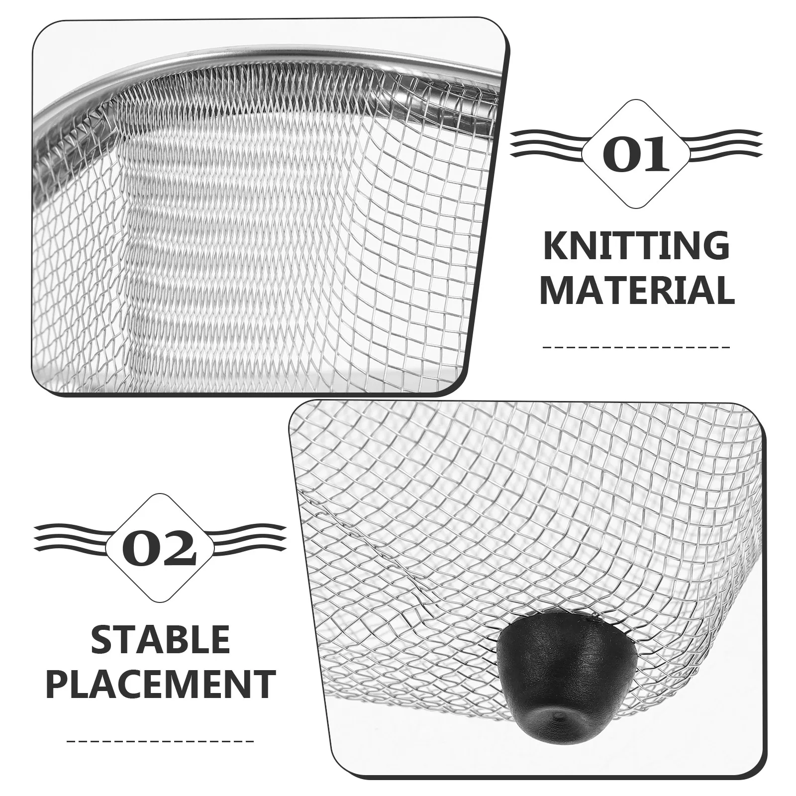 

1Pcs Triangle Sink Drainer Basket Food Safe Stainless Steel Plastic Sink Corner Rack for Kitchen Dish Sponge Holder Compost