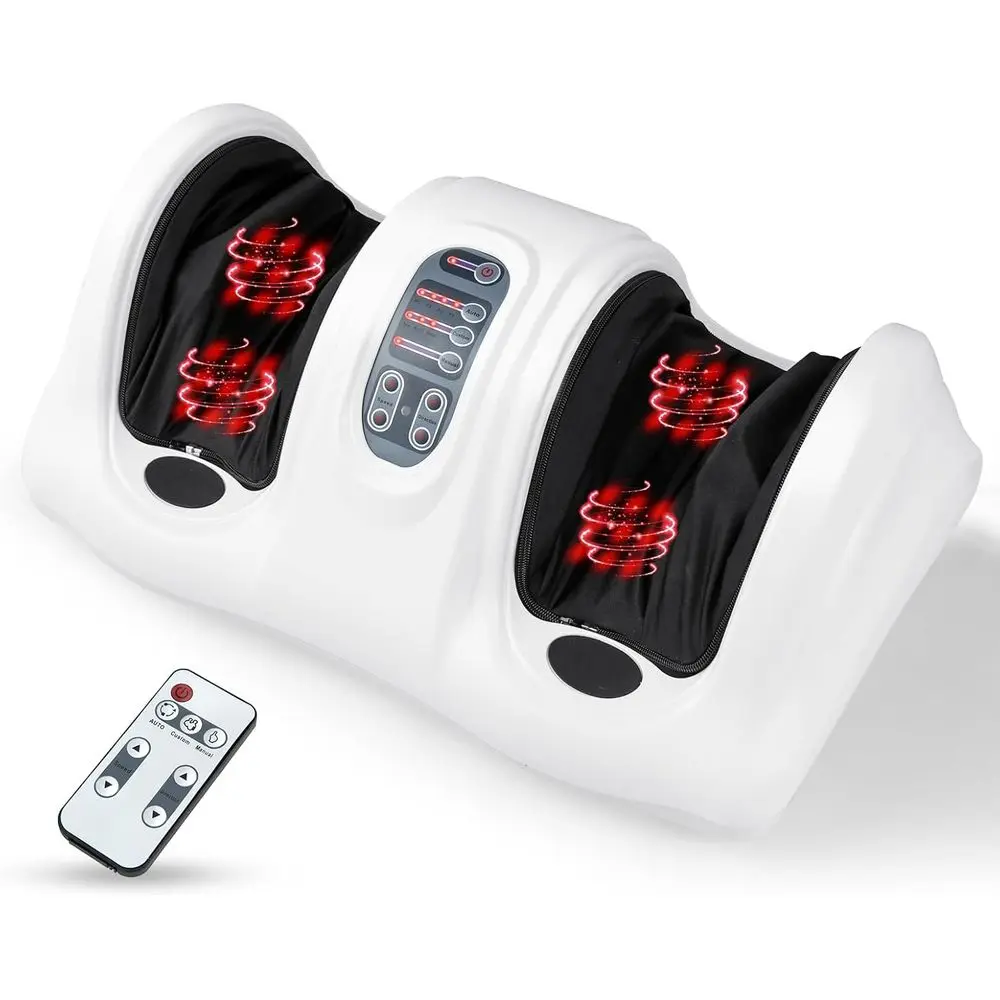 

Electric Shiatsu Foot Massager for Leg, Calf, Ankle, Plantar Fasciitis, and Pain Relief with Deep Kneading and Remote Control, 4