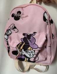 Disney Minnie New Original Fashion Girls Backpack High Quality Large Capacity Cute Children's School Bag Luxury Brand Backpack