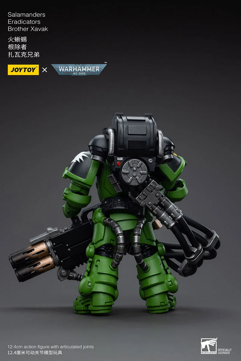 JOYTOY Warhammer 40K 1/18 Salamanders Eradicators Brother Xavak Action Figure 12.4cm Militaire Soldaat Model Speelgoed voor collectie