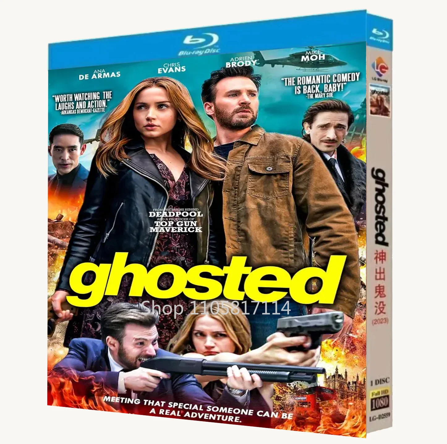 Ghosted (2023) 1-Disc Brand New Box Set Blu-ray disc High Definition BD YIHUI