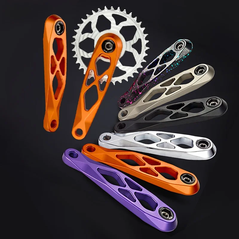 

MEROCA Hollow Inteated Crankset Mountain Bike Direct Mount Speedy Installation 9/0//2 Speed Bicycle Gear System