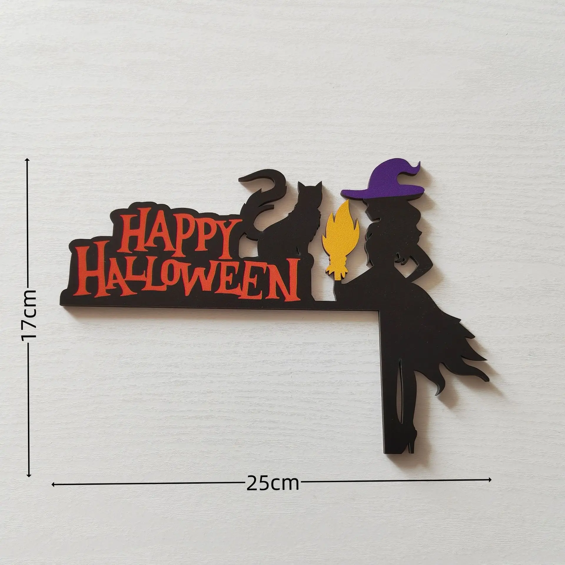 ديكور زاوية إطار باب خشبي جديد للهالوين عبر الحدود للمنزل، يتميز بالعناكب والخفافيش والأشباح، زينة الهالوين