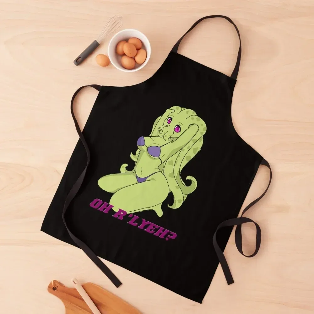 

Lovecraft Cute Anime Cthulhu Girl R'ylee Apron Hairdressing Goods For Home And Kitchen Apron