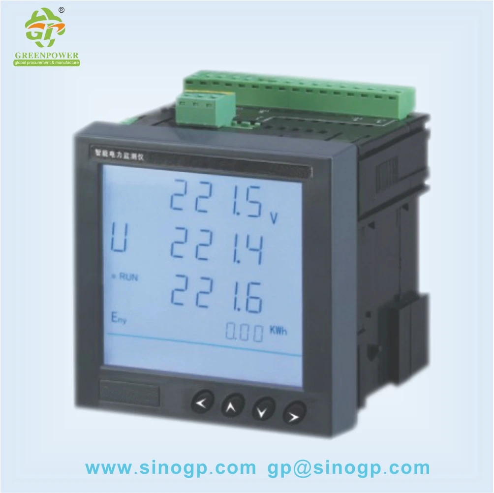 3-phasige digitale Energie, Strom, Strom, Multimeter, intelligenter Stromzähler