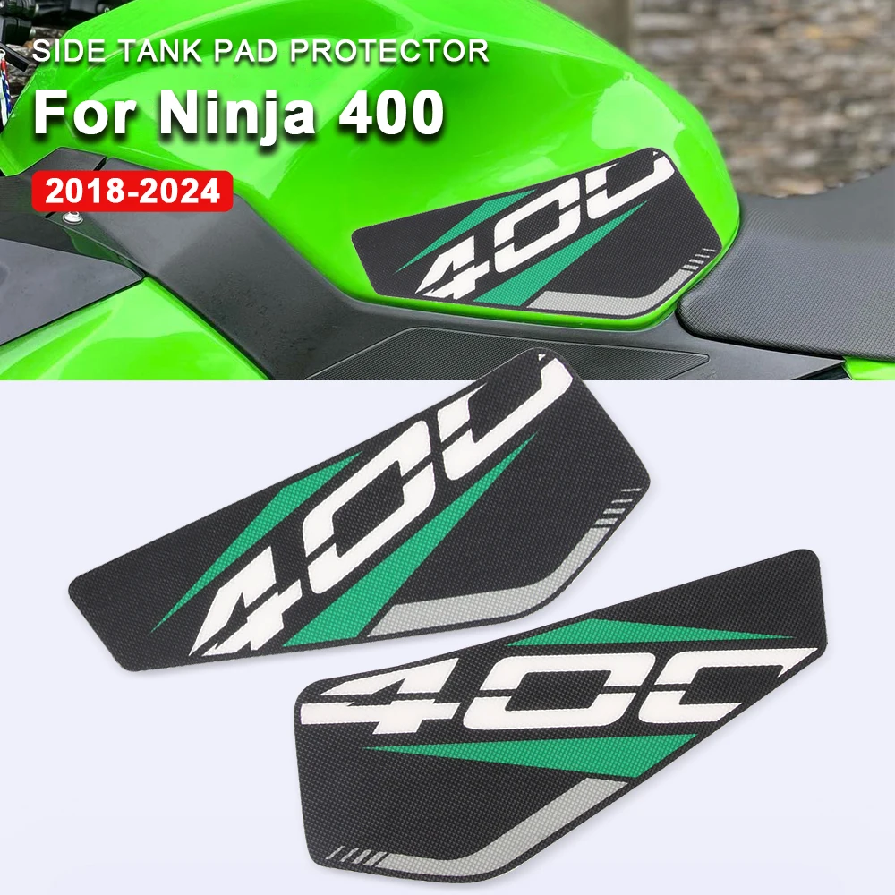 

Non-slip Side Tank Pad Protector For Kawasaki Ninja 400 Ninja400 2018-2023 2024 Knee Grip Mat Motorcycle Stickers Accessories