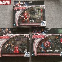 Marvel Avengers Age Of Ultron Captain America Black Widow Iron Man Nick Fury Hawkeye Falcon Anime Figures Model Collect Toy