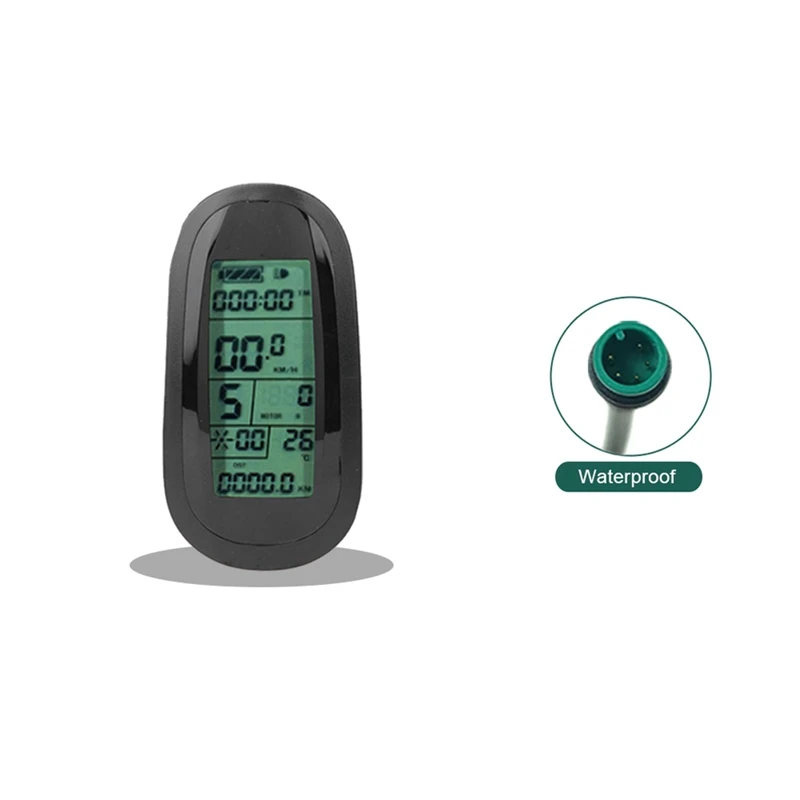 

Комплект для электровелосипеда Ebike, 24 В, 36 В, 48 В, 72 в, дисплей KT-LCD6, интеллектуальная панель управления с USB