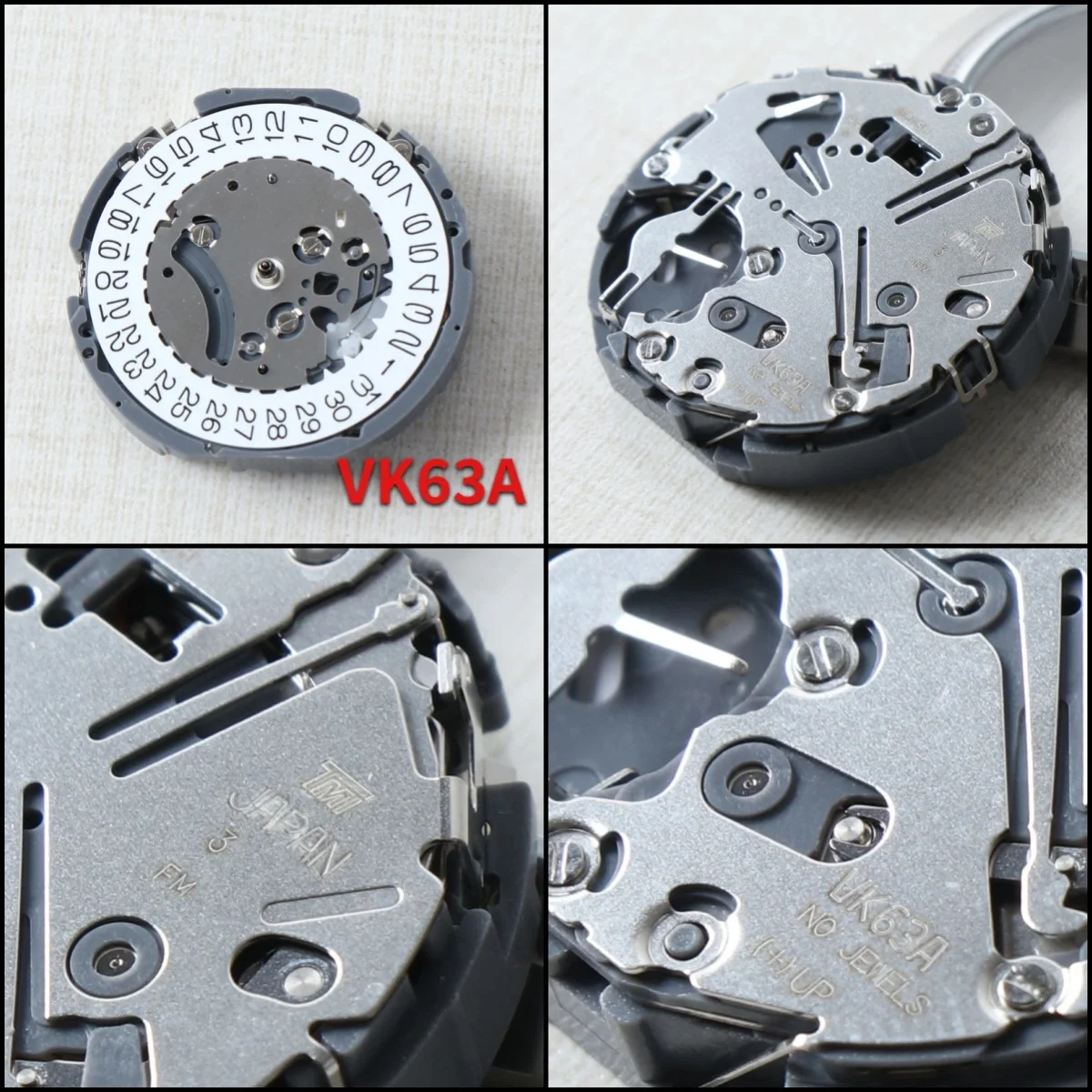 Japanese VK63 High Accuracy For VK63A Daytona Quartz Chronograph With Date 24Hour VK63A Movement Repair Accessories