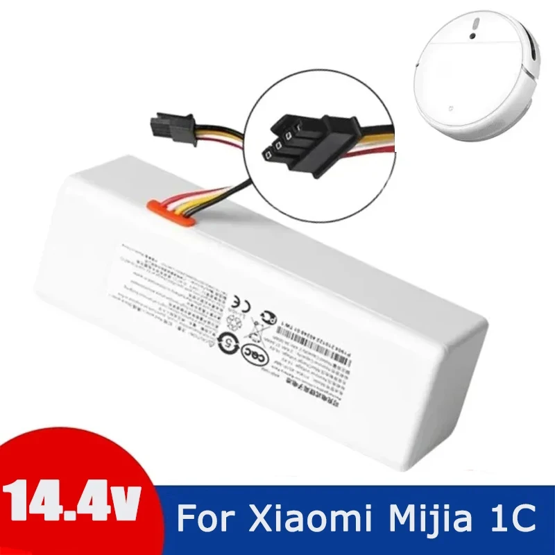 Original Replacement 6500mAh Battery For Xiaomi Mijia 1C STYTJ01ZHM Robot Vacuum Cleaner 14.4V Li-Ion P1904-4S1P-MM