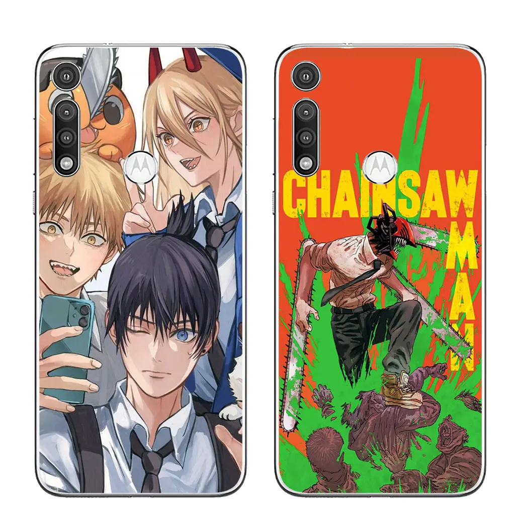 Chainsaw Man Gir Denji Makima Cover for Motorola Moto Edge 40 Pro 30 neo 20 Fusion Ultra G200 E22 E40 E30 E22I Casing Phone Case