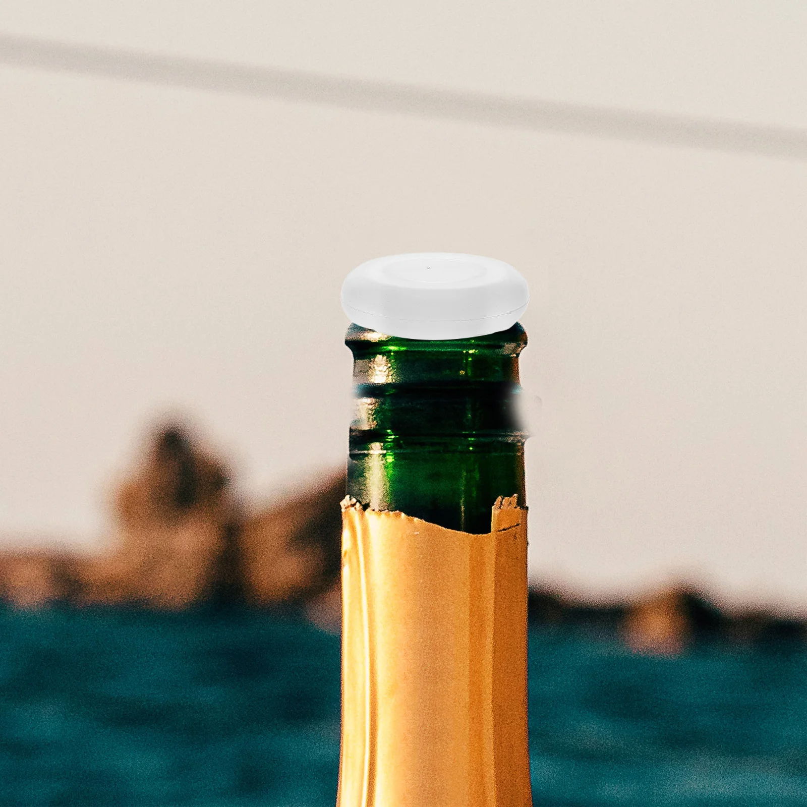 

100pcs Pe Wine Bottle Caps Reusable Clear Round End Cap Leakproof Inner Plug For Wine Beer Bottles Stopper Replacement Sealing