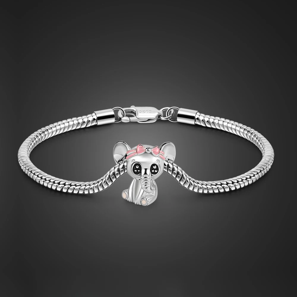 

Женский браслет из серебра 925 пробы, с змеиным плетением