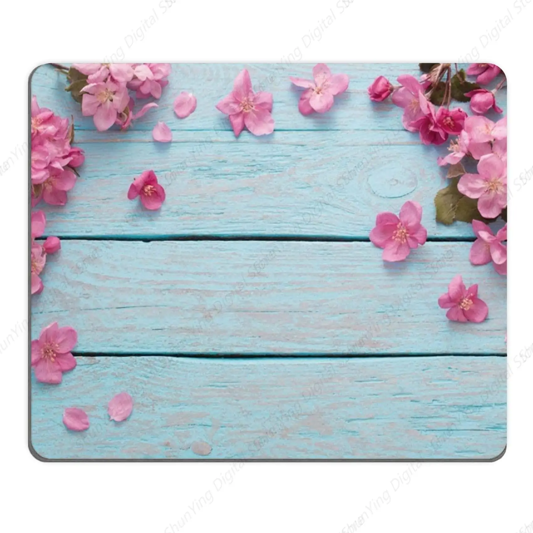 

Flower Blue Background Mouse Pad Anti Slip Rubber Gaming Mouse Pad Suitable For Computers Laptops Offices And Homes 25*30cm