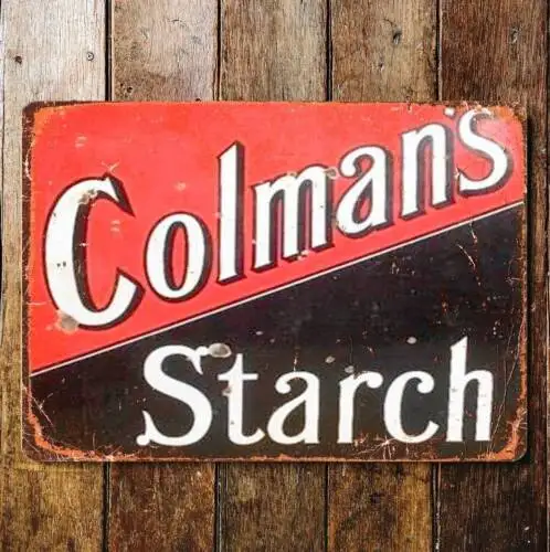 Colmans starch - metal advertising wall sign