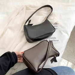 Casual PU Leather Pure Color Chain Tote Women Casual Shoulder Messenger Bags Purses Youth Ladies Simple Versatile Bag