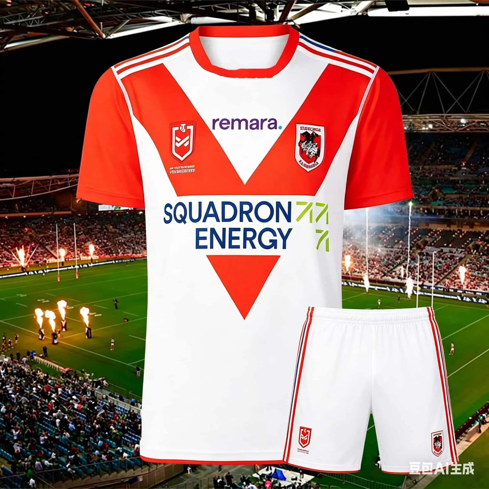 

25/26 Latest Summer Australian Rugby Illawarra Dragons Sports Jersey Training Rugby Mens Breathable Copy T-shirts Jerseys Set