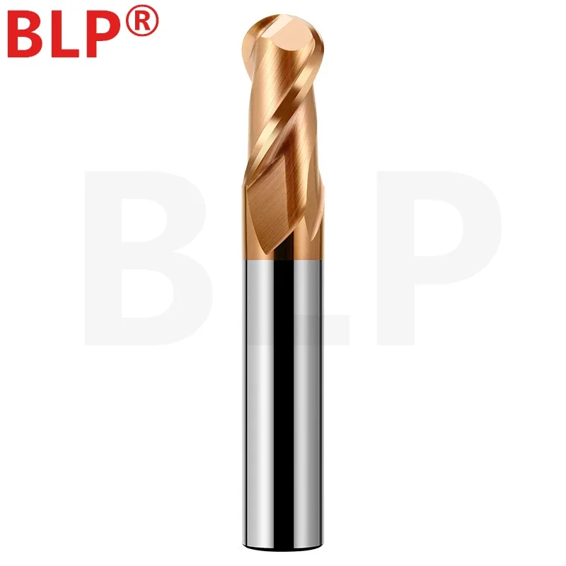 HRC55 2 Flute Ball Nose End Mill R0.5 Carbide Milling Cutter Coated Radius Router Bit CNC Router Bit Metal Cutter Milling Tools