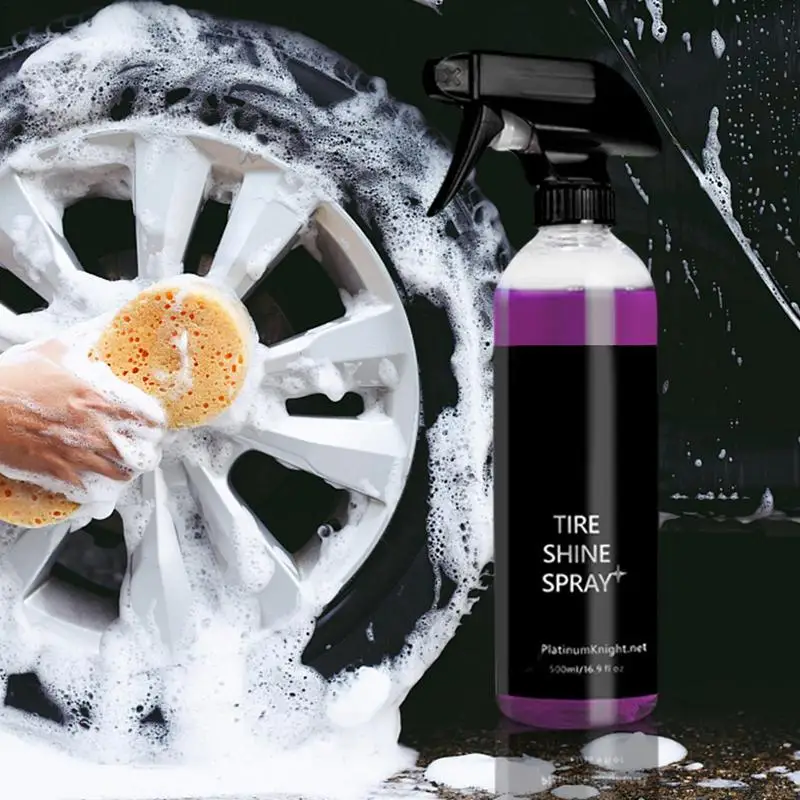 

Car Tire Shine Spray Tire Blackening Ceramic Coating Spray Liquid Refurbishing Agent Auto Washing Accessories Spraying Wax Clean