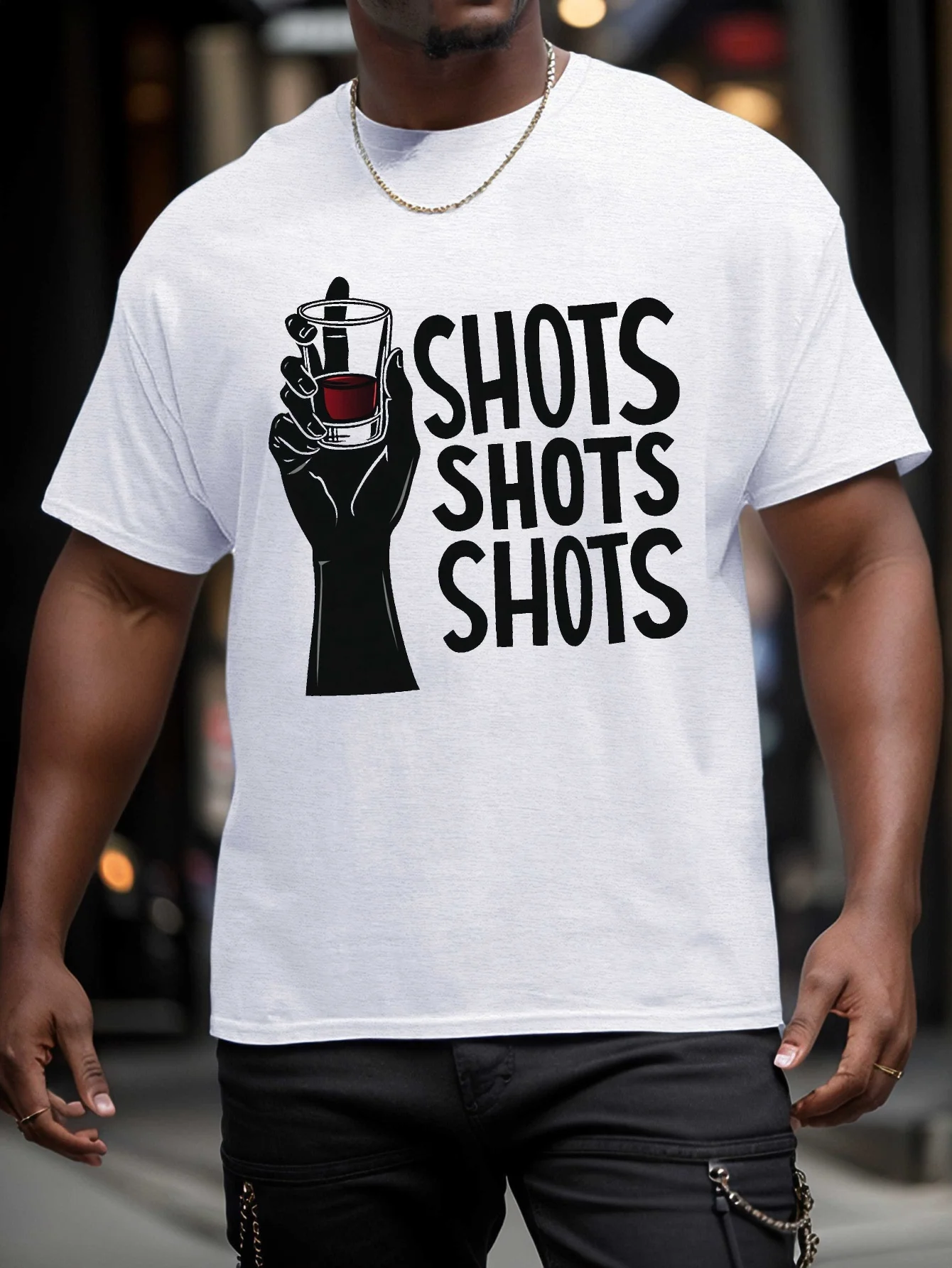 

Мужские футболки винтажная одежда 90-х годов Спортивная мужская летняя одежда из 100% хлопка Shots Shots Shots Printing Футболка с короткими рукавами Oversize 90-х годов