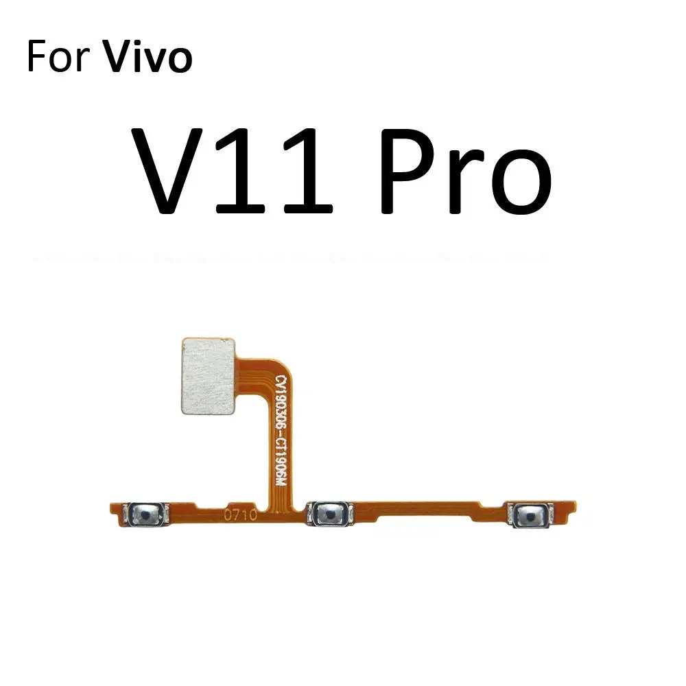 전원 켜기 끄기 키 음소거 볼륨 버튼 리본 플렉스 케이블, Vivo V19 V17 Neo V15 V11i V11 Pro 교체 부품용