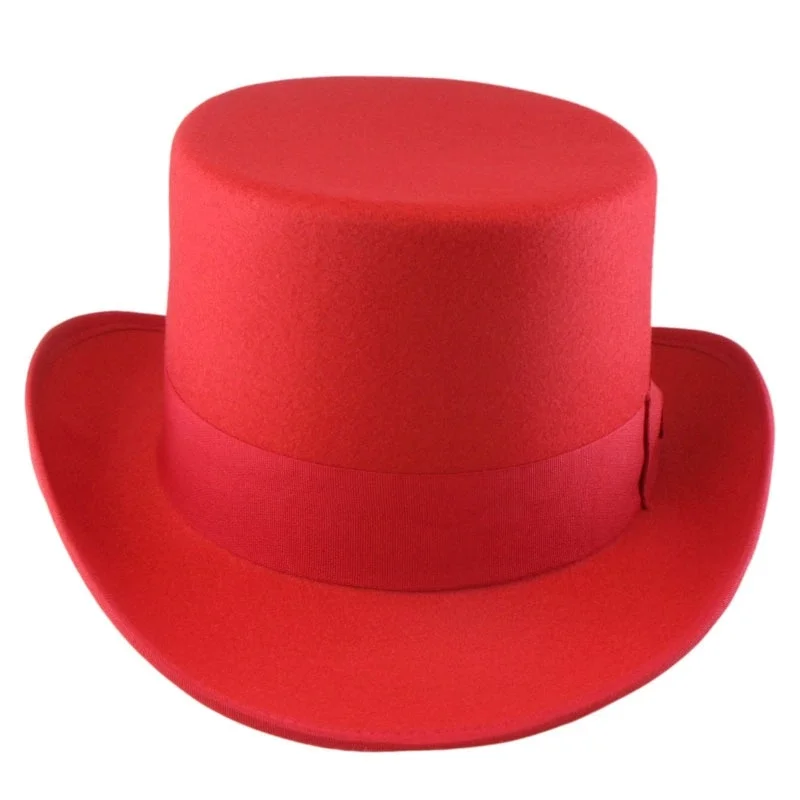 Men's Wool Topper, British Royal Jazz Hat; Women's Topper, British-Style Stage Magic Hat; Elegant Gentleman's Hat