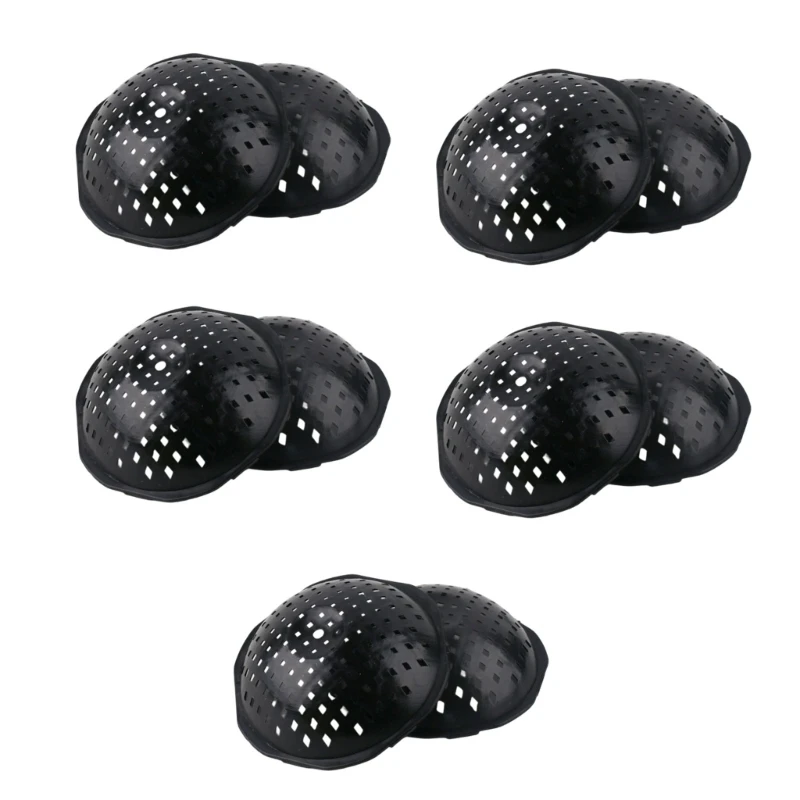 10 Pack Plastic Pot Drainage Screens, Curved Bowl-Form Inserts with Openings That Hold Potting Mix Inside While Water 87HA