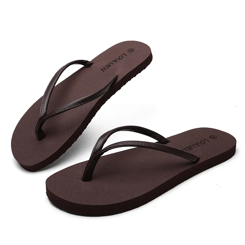 

New Summer Couple's Concise Flip Flops Men's Waterproof Beach Shoes Mens Outdoor Breathable Slippers Fashion Men Slip-on Sandals