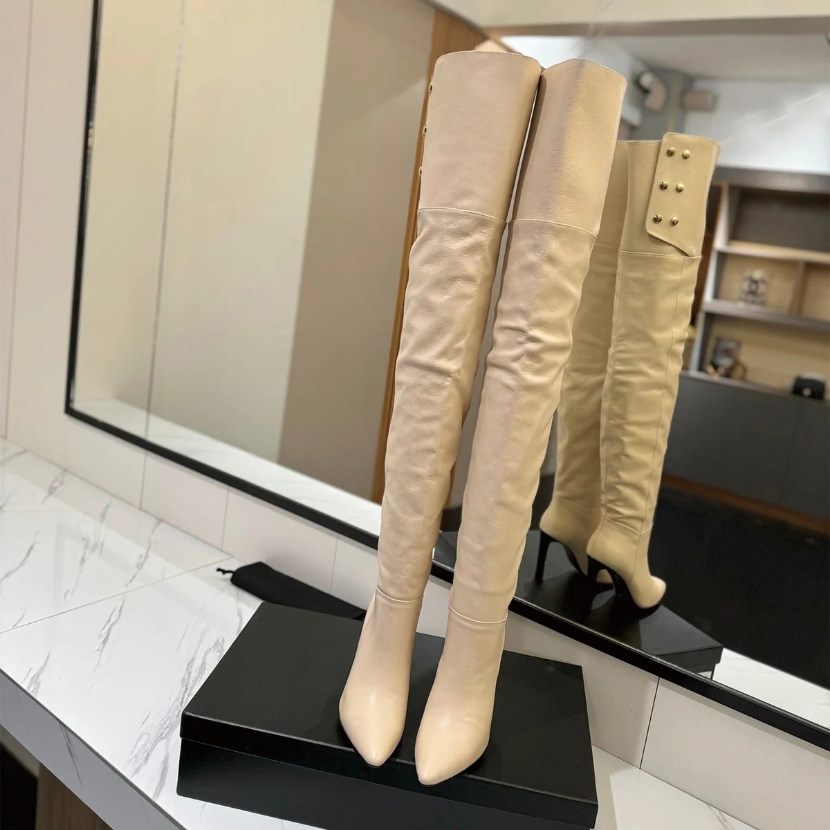 2026 High Quality winter Women Shoes Pointed Toe Over Knee Elegant Boots ch24040254