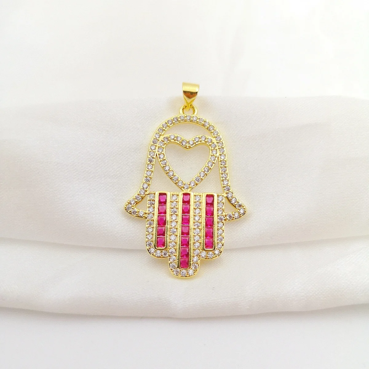 Gold Color Heart Fa… - image