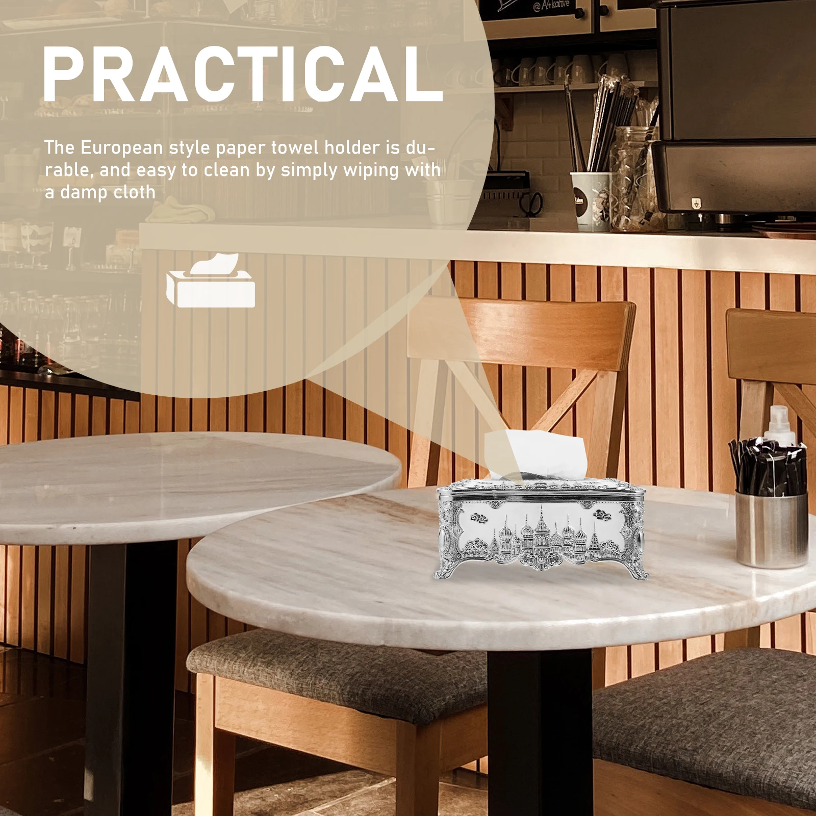 

Позолоченный замок, ящик для хранения, настольный держатель для салфеток, органайзер для салфеток, держатели для тиснения