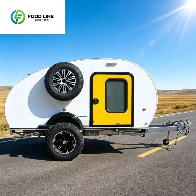 FOODLINE Small Off Road Off Grid Caravan RVs Mini Campers Vans Motorhome Camping Trailer
