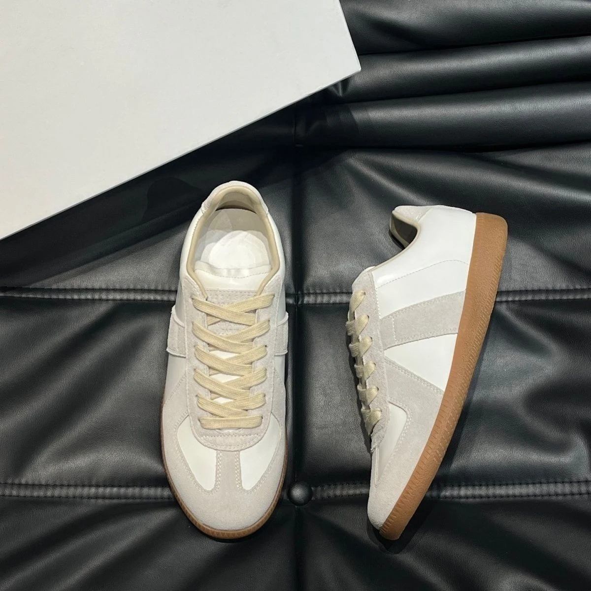 

2026 Unisex German Training Style Sneakers Genuine Leather Suede Vintage Washed Classic Trainers Casual Shoes