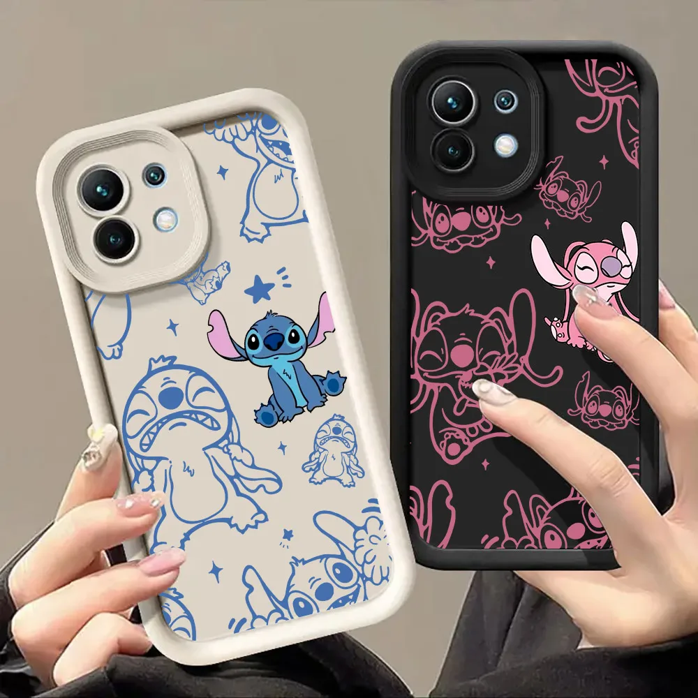 Phone Cases For Xiaomi 14T 14 13T Pro 12 13 11 Lite POCO F5 X3 X5 X6 M5s M6 Pro Soft Shockproof Cover Stitch Angel Koala Disney