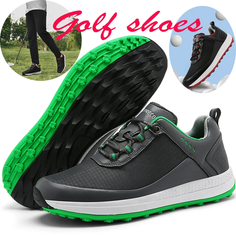 

Новые мужские кроссовки для гольфа, кроссовки для гольфа с шипами для игры в помещении, тренировочные кроссовки без шипов для зала, повседневные спортивные кроссовки для улицы больших размеров.