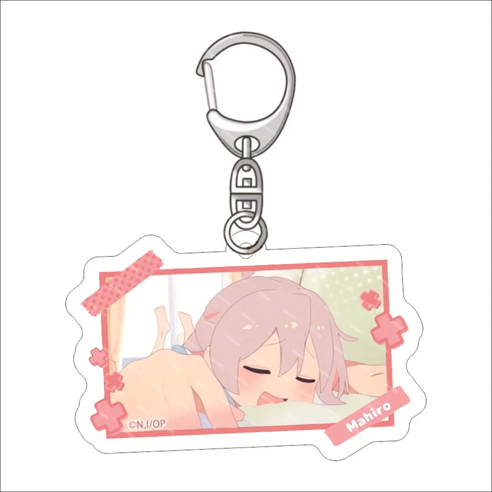 Q Version Cute Anime Onimai I'm Now Your Sister Keychain Mahiro Oyama Hozuki Kaede Figures Acrylic Key Chain for Friends Gift