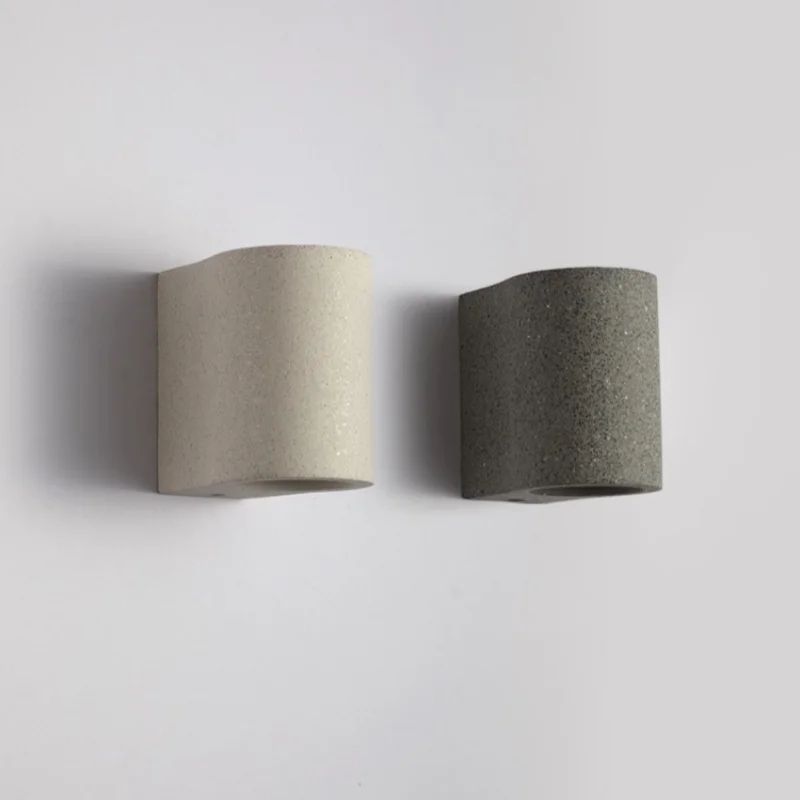 Modern creative minimalist micro cement wall lamp staircase background wall corridor wall lamp